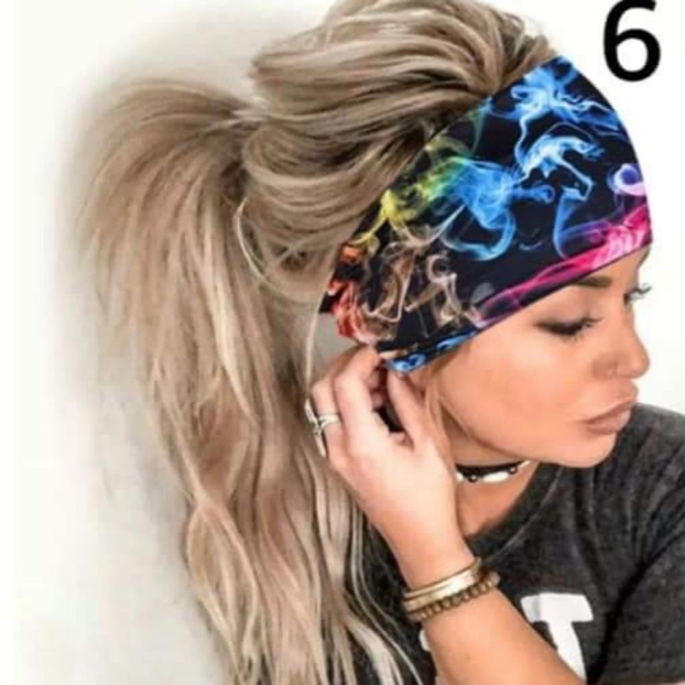 NEW ONE PIECE SMOKIN' MULTI-COLORED HEAD WRAP